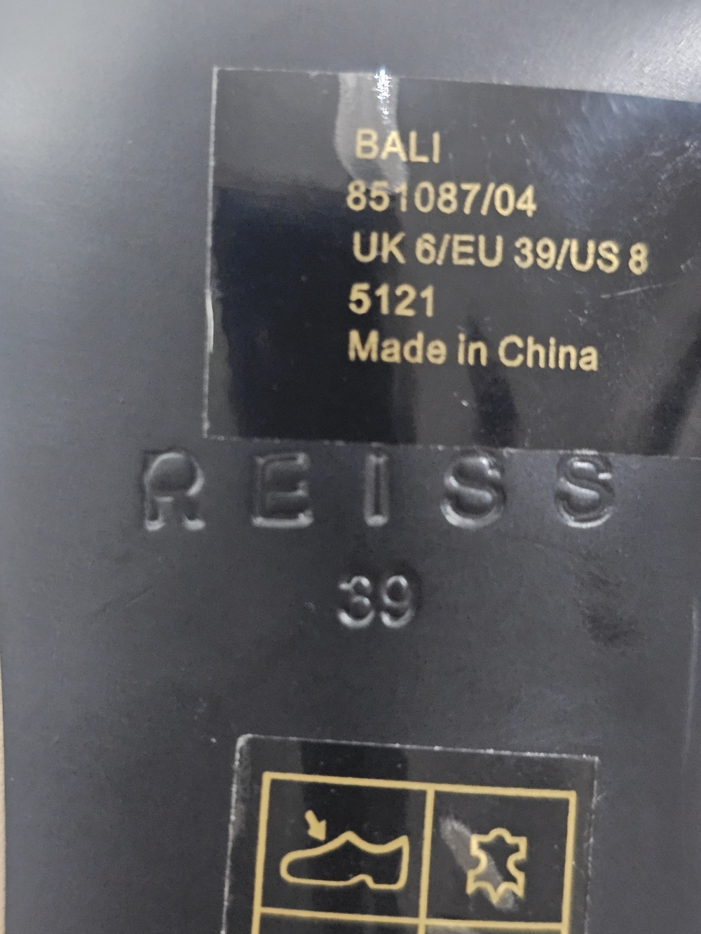 REISS Tan Strappy Square-Toe Sandals Sz 39 - Picture 11 of 12